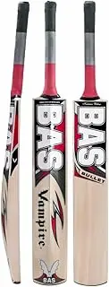 BAS Vampire Bullet Kashmir Willow Cricket Bat, Full Size, Brown