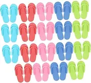 NAMOARLY 24Pairs Disposable Slippers for Women Lightweight Spa Footwear for Guests Travel and Home Use Breathable Design for Salon Comfort