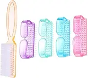 HONMEET 5pcs Nail Brush Set Nail Art Brushes Cleaning Brush Handles Nail Tools for Nail Art Nail Brushes Scrubbing Brush Fingernail Brush Handle Grip Nail Brush Hand Brush Scrub Brush