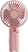 Umbrella Clip Fan Rechargeable Portable Handheld Fan for Home Office (Pink)