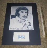 JACKIE STEWART F1 LEGEND AUTOGRAPH & PHOTO DISPLAY PSA