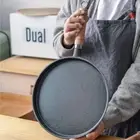26cm Pre-Seasoned Cast Iron Round Griddle Pancake Nonstick Egg Frying Pan