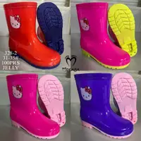 在飛比找蝦皮購物優惠-Hello Kitty 光面橡膠靴兒童光面橡膠靴