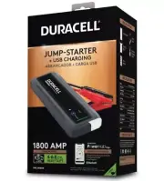 Duracell 1800 AMP Jump Starter, USB Charging, Powerhub, Power Bank, BT DRLJS180B