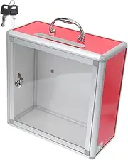 Gogogmee 1Set Lockable Mail Storage Box for Fundraising Donations Secure Key Lock Versatile Use Classrooms Public Spaces