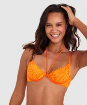 Bras N Things Solana Underwire Bra in Orange One Size