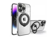 Invisible Stand MagSafe Magnetic for iPhone 15 Pro Max Case-Black