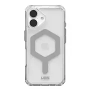 UAG Plyo MagSafe Apple iPhone 16 (6.1') Case - Ice/Silver (114482114333),16ft. Drop Protection (4.8M), Armored Shell, Air -Soft Cornerss