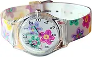 [WOFASHPURET] Boys and Girls Watch Girls Flower Waterproof Cartoon Wristwatch Accurate Quartz Movement Birthday