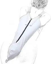 SAHOOSAFETY Handcuffs Bondage Erotic Set Restraints Straitjacket Costume Bondage Bag Sex Clothing Armband Cuff Arm Restraint Binder Sex Toys for Women