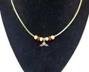 Handcrafted Native American Silver Whale Tail Necklace,