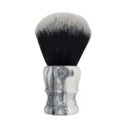 Black & White Swirl, Synthetic Knot (30mm) Shaving Brush - by DSCosmetic (Pre-Ow