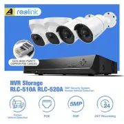 5MP 8CH PoE Security Camera System NVR Kit 2TB HDD Surveillance 510A 520A