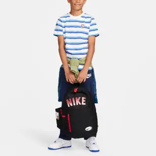 【NIKE 耐吉】後背包 Elemental 兒童款 黑 紅 多夾層 可調背帶 軟墊 筆帶 背包 書包(FN0956-010)