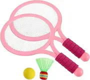 Anneome Size Badminton Rackets Set Rackets Tennis Toy Soft Balls Enhance Coordination Skills