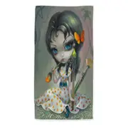 Cute Kids Art Adorable Little Painting Pixie Beach Towels Medium Large Extra Large