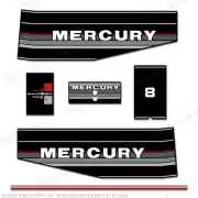Fits Mercury 1987 8HP Outboard Engine Decals