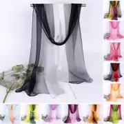 160*50cm Women's Scarf Gradient Color Thin Scarves Ladies Shawl Scarf Breathable