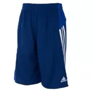 Adidas Big Boys M Blue Pockets Climalite Moisture Wicking Melange Shorts NWT