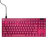 PRO X TKL Rapid tenkeyless Corded Gaming Keyboard with Magnetic Analog Switches, Rapid Trigger Mode, Adjustable Actuation and Customizable RGB Lighting, Magenta