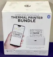 Core CTP500WH Wireless Portable Thermal Printer Bundle White NEW