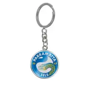 Parramatta Eels NRL Keyring Key Ring ENAMEL LOGO Man Cave Bar Fathers Day Gift