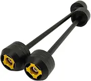 Front Axle Fork Gliders for Aprilia RSV4 / RSV4RR 2021-2024 Motorcycle Left Right Drop Protection Pad (Gold)