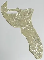 For Fit Fender Telecaster Thinline/Tele 69 Style Guitar Pickguard (1 Ply Cream Pearl)