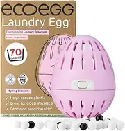 Ecoegg Laundry Egg with 70 Washes Included | Detergent Replacement | Non bio and no enzymes, phosphates, Palm Oil, Chlorine Bleach | Sensitive Skin | Spring Blossom