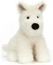 Jellycat Munro Scottie Dog - L: 18 cm x l: 13 cm x h: 23 cm, White