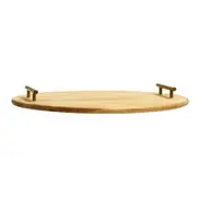 Alex Liddy Acacia Round Serving Board with Handles 50cm - Robins Kitchen