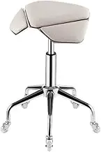 Saddle Stool,Saddle Chair,Ergonomic Rolling Stool with 360° Swivel,Adjustable Height and Soft Comfortable Cushion for Home Office Salon Shop