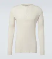 [Auralee] Auralee Cotton Henley shirt L white