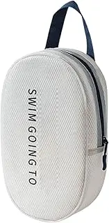 [Generic] Beach Bag - Large Tote Bag for Women, Waterproof, Sandproof Bag with Zip, Lightweight, Modern Beach Bag, Water-Resistant Bag Bag, Pool, Picnic and Beach Accessories, Robu, White, M, See description