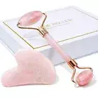 Jade Roller & Gua Sha Face Roller Facial Beauty Roller Skin Care Tools BAIMEI...