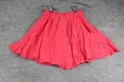 Top Shop Skirt Size 2 Pink Mini Short Pockets Belt Loops Circle Skirt NWT