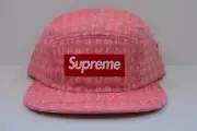 SUPREME SS15 JACQUARD CAMP CAP RED BOX LOGO BRAND NEW WITH TAGS HELLSTAR JORDAN