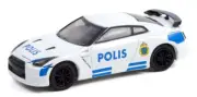 Greenlight 1/64 Hot Pursuit 40 Stockholm Sweden Polis Nissan GT-R Police 42980D