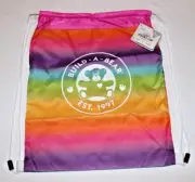 NWT BUILD-A-BEAR WORKSHOP 025617 RAINBOW BEAR CARRIER DRAWSTRING SACK