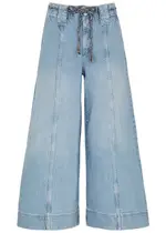Free People Sheer Luck Wide-leg Jeans - Denim - 26 (W26 / UK8 / S) 26 (W26 / UK8 / S)