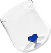 ULTECHNOVO Heart Shaped Glass Cup for Drinks Elegant Cocktail Glass for Home Parties and Events Unique Water Storage Container Couples and Special Occasions