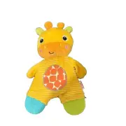 Bright Starts Snuggle Teethe Giraffe Yellow Lovey Security Blanket Plush Toy 11”