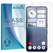 [2 Pack] Nothing Phone (3a) Tempered Glass 9H HD Crystal Clear Premium Screen Protector by MEZON – Case Friendly, Shock Absorption (Nothing 3a, 9H)