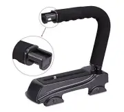 Action Stabilizing Wheel-Style Mini Video Handle Grip Bracket Rig f DSLR Cameras