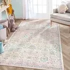 Lahome Pink Boho Area Rug, 5x7 Light Pink Rugs for Bedroom Girls Kids Room Nu...