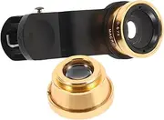 Clip Wide Angle Smartphone Lens Kit Fish Eye Macro Wide Angle Compatibility for Enhanced Photography Simple Clip Design for Easy Use