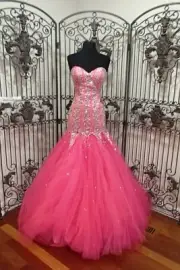 BD416 PAPARAZZI 95063 PINK PANTHER SZ 6 $668 PAGEANT FORMAL PROM GOWN DRESS