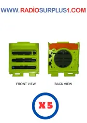 5 x Motorola APX6000XE Grill Only - Green - PNHN7037AS