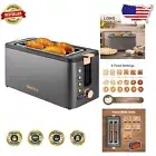 Stylish 4 Slice Toaster with Digital Countdown & Custom Browning Control