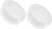 sourcing map Silicone Snap in Locking Hole Plugs Rubber Panel Seal Cover Flush Type Panel Round for Kitchen Rubber Bulkheads Waterproof Sealing Plugs 44mm/1.73 Inch Diameter White,Pack of 2